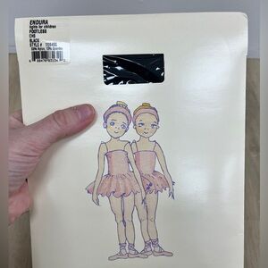 Bloch black footless children’s tights T0940g